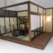 手作りドールハウス◆和1/12 6畳京町屋 中の間 座椅子